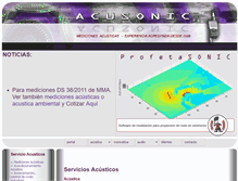 Tablet Screenshot of acusonic.cl